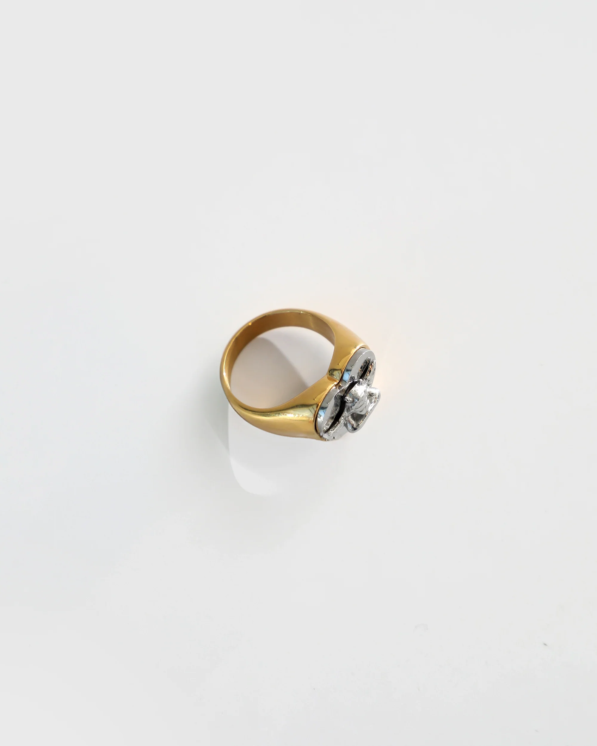 Boys Lie Stainless Steel Logo Heart Ring - Image 6