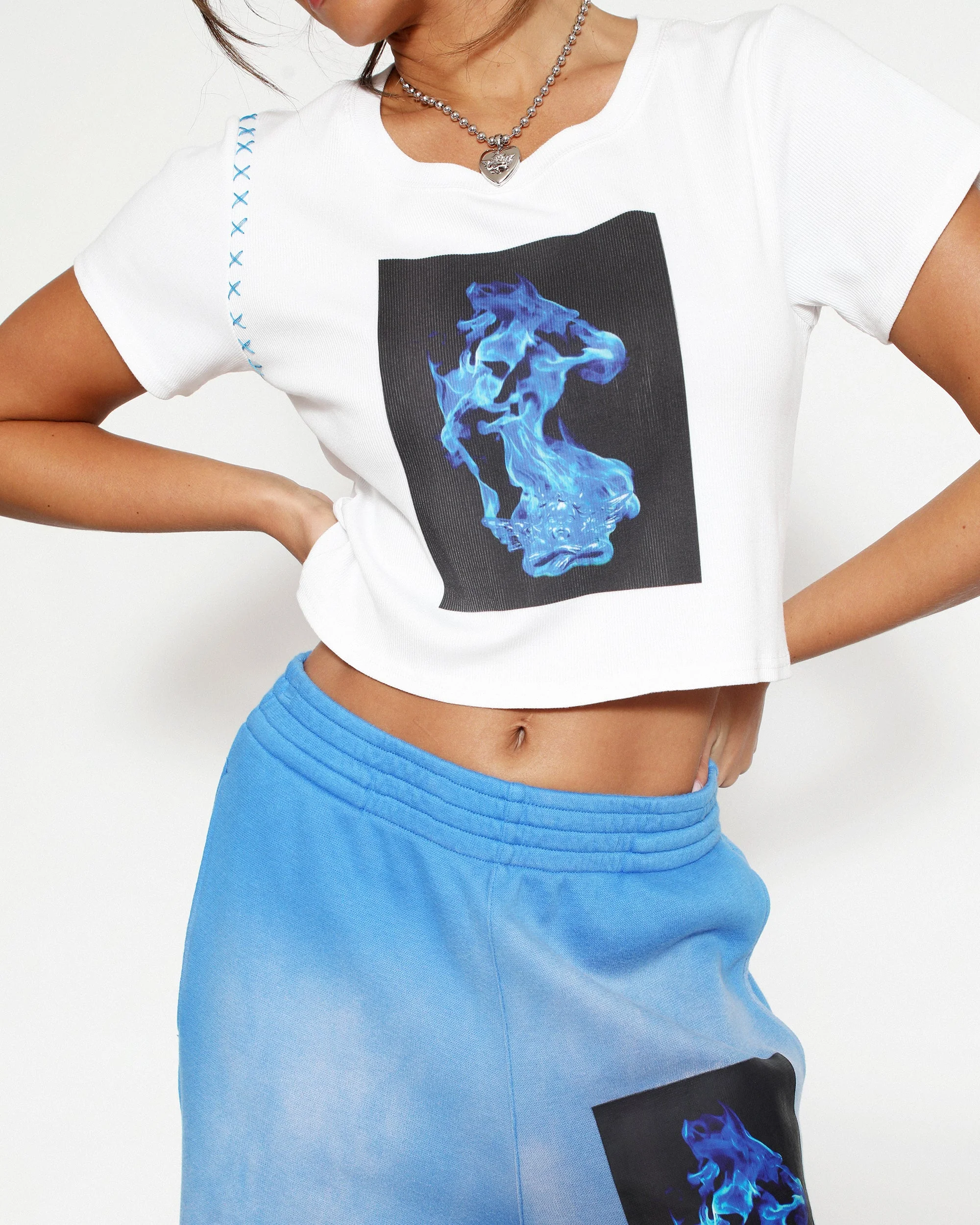 Electric Love Crop Tee - Image 5