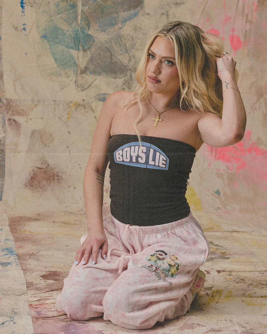 Let Love Guide My Way Rhinestone Tube Top - Image 5