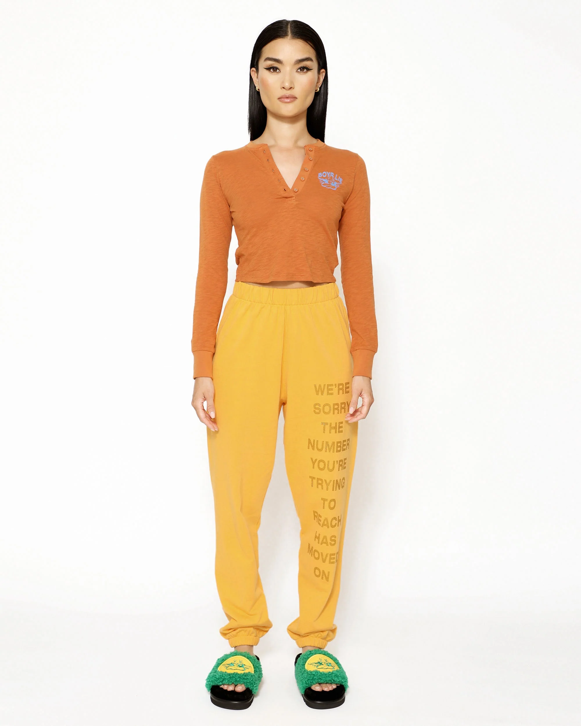 Nutmeg Perspective Shift Crop Henley - Image 5