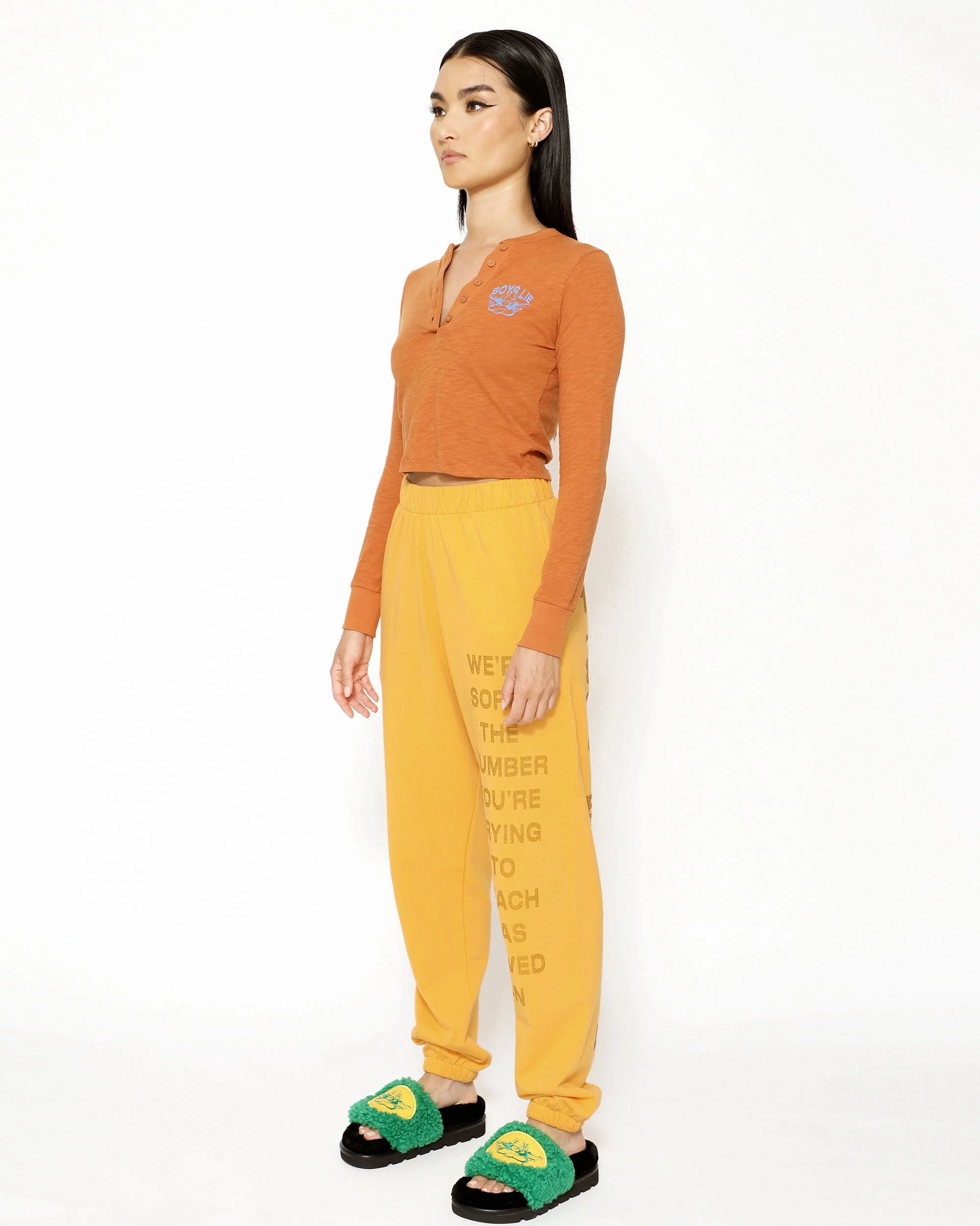 Nutmeg Perspective Shift Crop Henley - Image 6