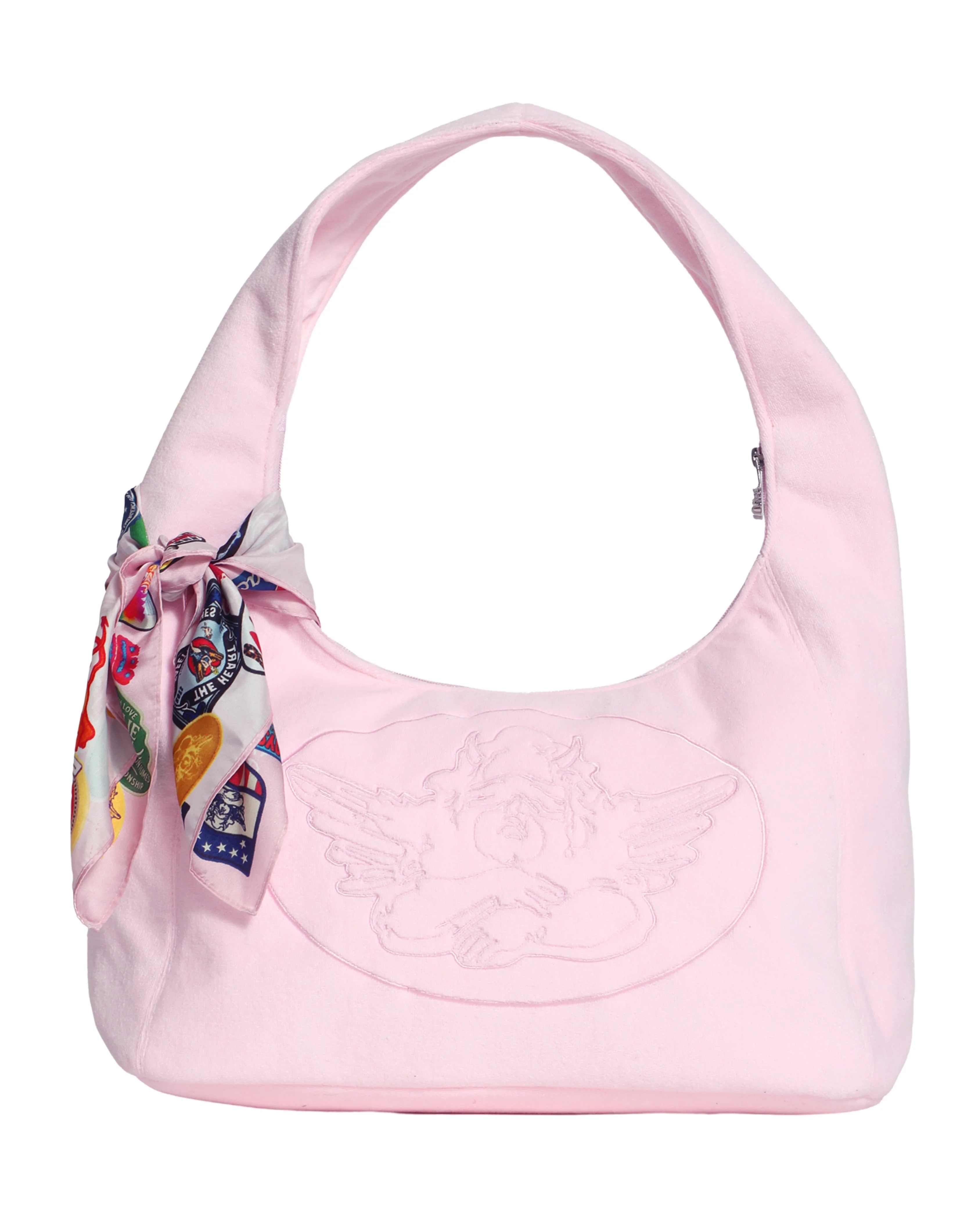 Pink Patched Up Satin Bandana - Image 6